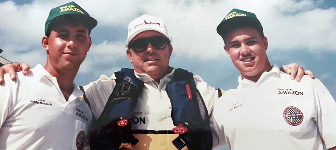 Historic Moore family offshore racing photograph